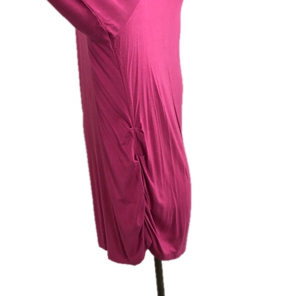 Kate Hill Top Sz 3X Rayon Pink NWT Drape Neck Blouse Long Sleeve - Picture 6 of 11
